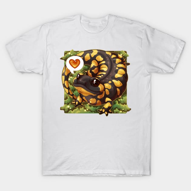 Salamander T-Shirt by NatureDrawing